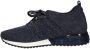 La strada Blauw Zilver Gebreide Sportieve Sneakers Blue Dames - Thumbnail 3