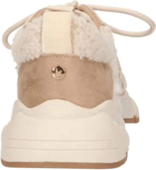 la strada Chunky Teddy Sneaker Kameel Goud Brown Dames