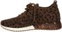 La strada Gebreide Luipaard Sportieve Sneakers Brown Dames - Thumbnail 3