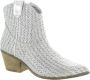 La strada Zilveren Raffia Westernlaarzen Gray Dames - Thumbnail 5