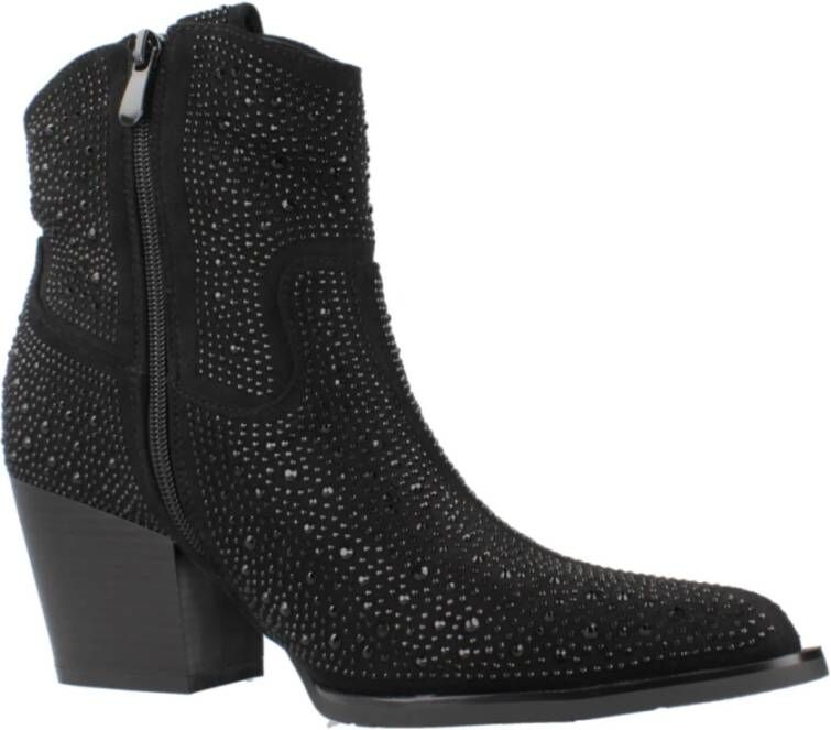 la strada Western Style Cowboy Boots Black Dames