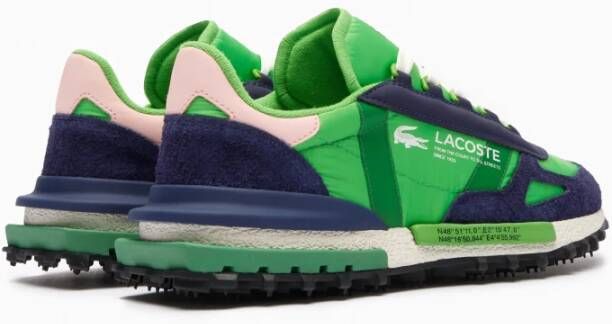 Lacoste Actieve Textiel Groen & Marine Sneaker Multicolor Heren