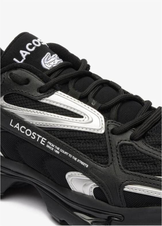 Lacoste Ademende Sneakers met Reflecterende Accenten Black Heren