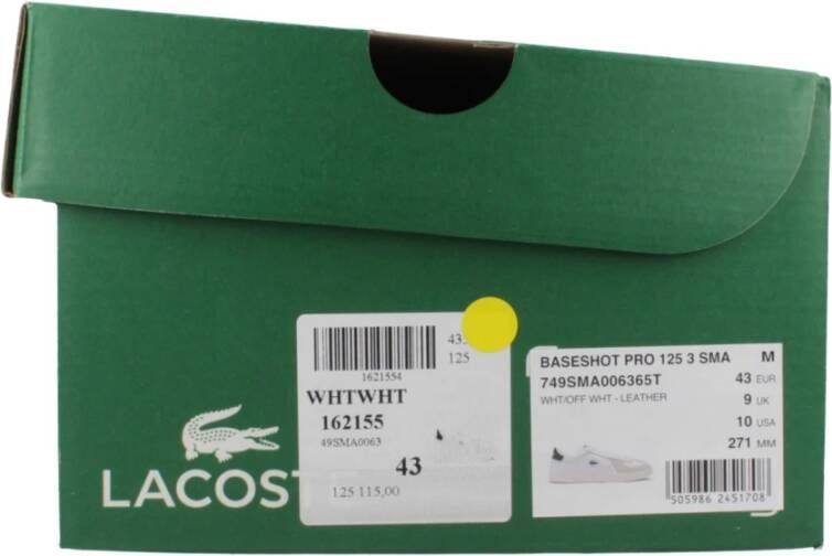 Lacoste BaseShot Pro Sneakers White Heren