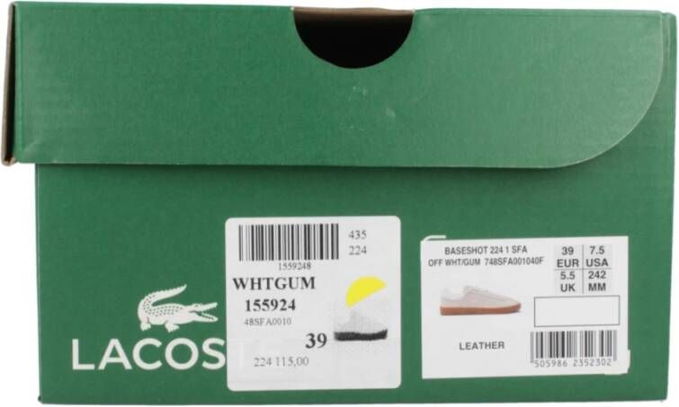 Lacoste Baseshot Sneakers Beige Dames