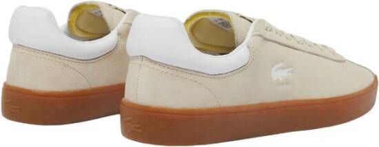 Lacoste Beige Sportieve Textiel Sneakers voor Vrouwen Beige Dames