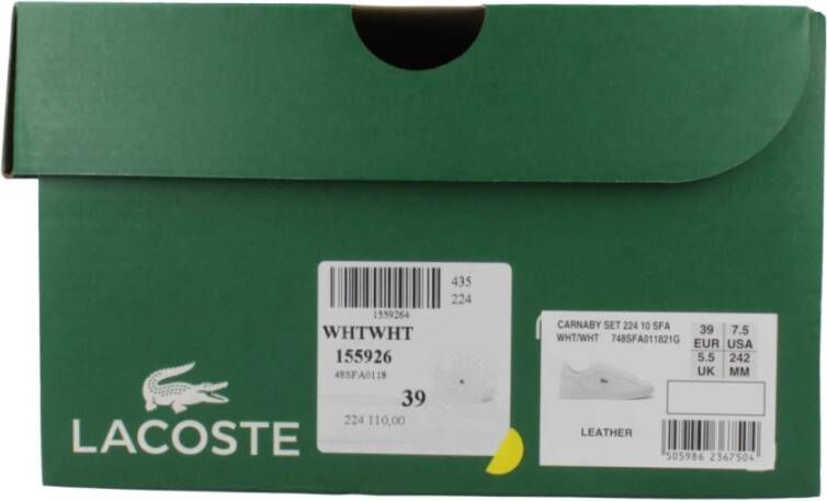 Lacoste Carnaby Sneakers Set White Dames