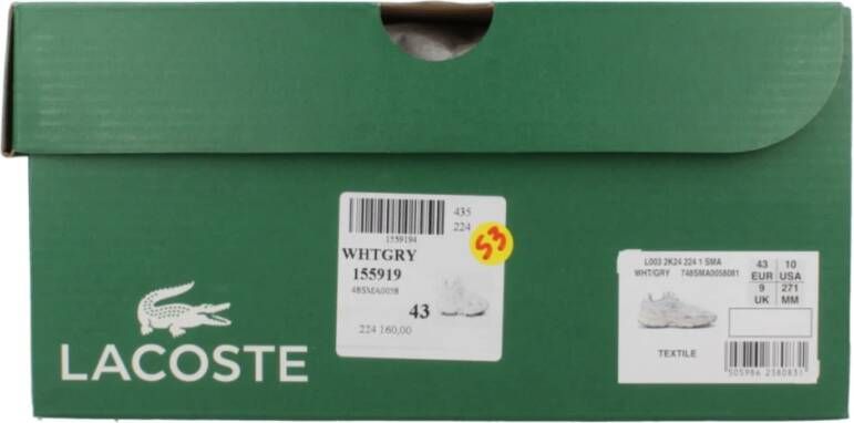 Lacoste Casual Sneakers voor Dagelijks Gebruik White Dames