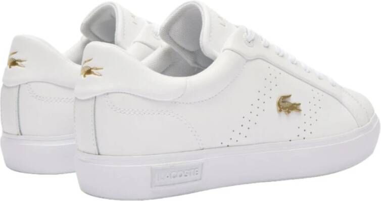 Lacoste Elegante Gouden Sneakers Powercourt 2.0 White Dames