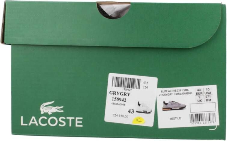 Lacoste Elite Active Sneakers Beige Heren