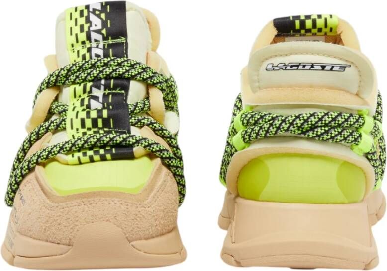 Lacoste Gele Sneakers voor Mannen Yellow Heren