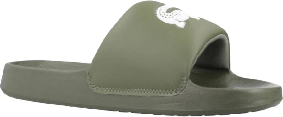 Lacoste Heren Serve Slide Sandalen Green Heren