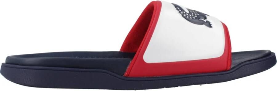 Lacoste Heren Slide Sandalen Serve Dual Blue Heren