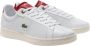 Lacoste Heren Sneakers Carnaby Pro Wit Rood White Heren - Thumbnail 2