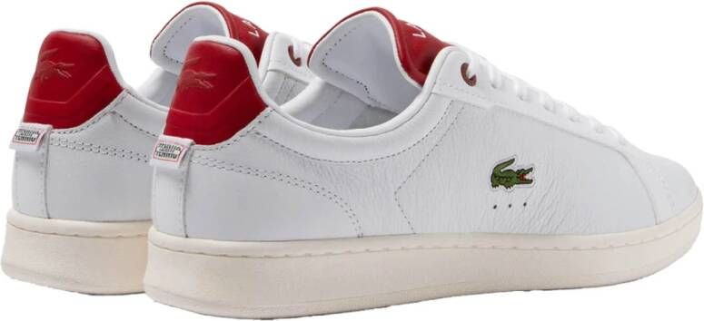 Lacoste Heren Sneakers Carnaby Pro Wit Rood White Heren