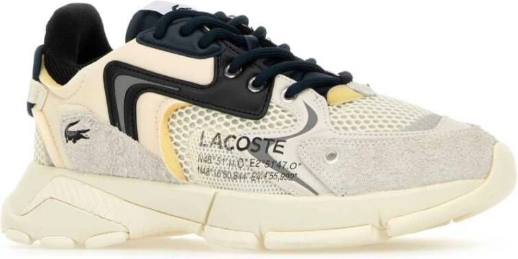 Lacoste Kleurrijke Leren Mesh Neo Sneakers Multicolor Heren