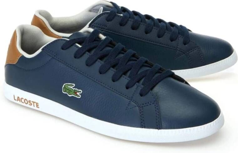 Lacoste Leren sneakers Graduate Lcr3 Blue Heren