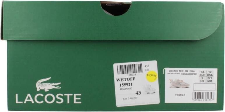 Lacoste Neo Sneakers Green Heren