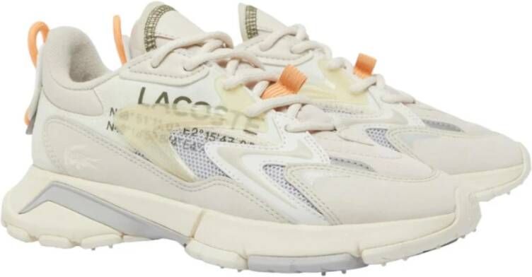 Lacoste Neo Tech Sneakers met Premium Materialen Beige Dames