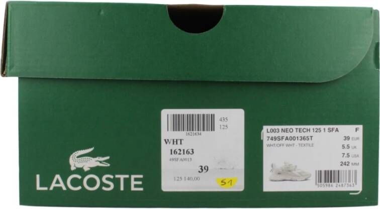 Lacoste Neo Tech Sneakers voor vrouwen White Dames