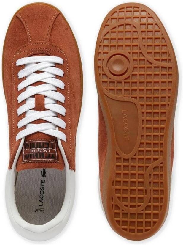 Lacoste Oranje Baseshot Sneakers Orange Heren