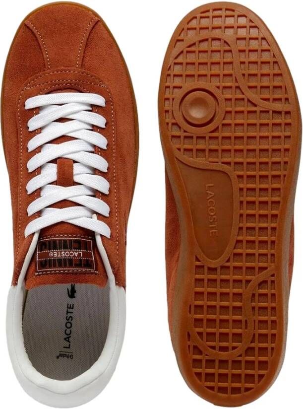 Lacoste Oranje Baseshot Sneakers Orange Heren