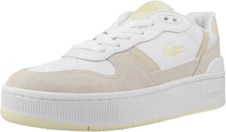 Lacoste Platform T-Clip Sneakers voor vrouwen White Dames