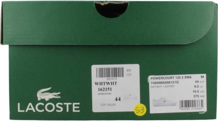 Lacoste Powercourt Sneakers White Heren