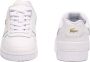 Lacoste Logo Sneaker Mat Leer Label Ingedrukt Vetersluiting White Dames - Thumbnail 5