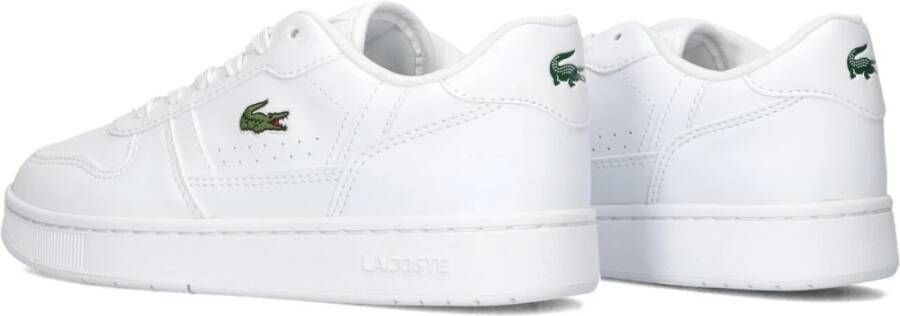 Lacoste Retro Sneakers T-Clip Wit Leer White Heren