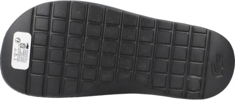 Lacoste Sliders Black Dames