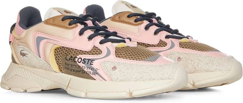 Lacoste Beige Sneakers voor Heren Aw23 Beige Heren