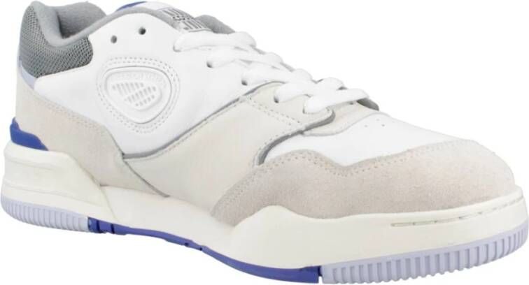 Lacoste Leren Logo Sneakers voor Mannen Beige Heren