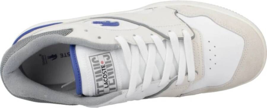 Lacoste Leren Logo Sneakers voor Mannen Beige Heren