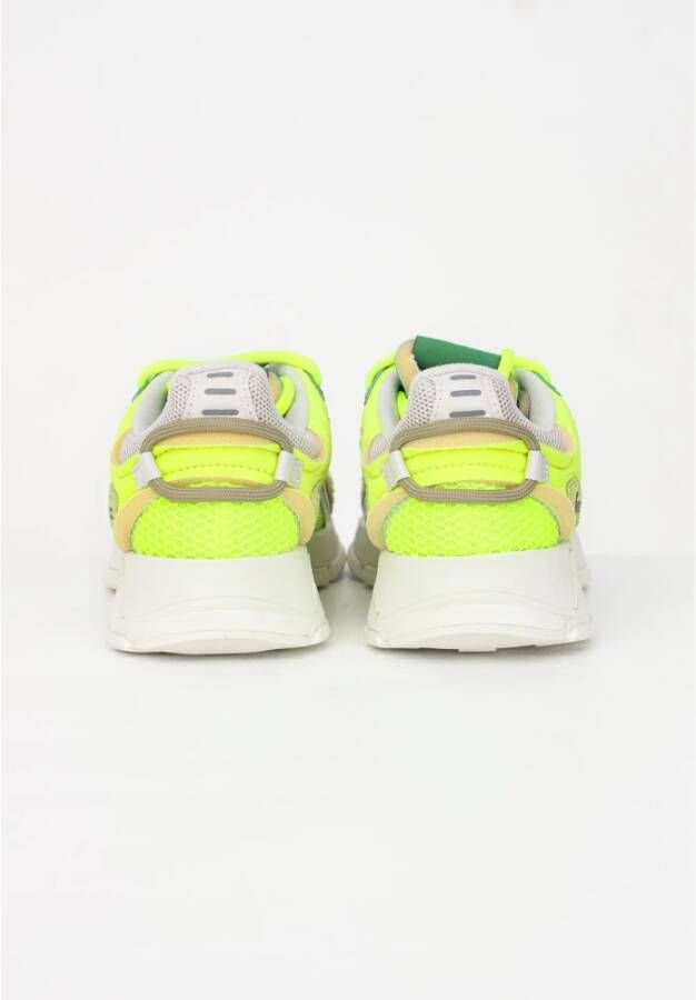 Lacoste Groene Leren Sneakers Groen Heren