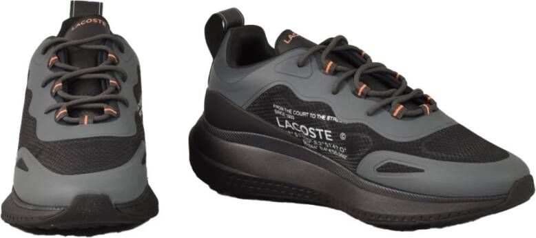 Lacoste Sneakers met rubberen zool Black Heren