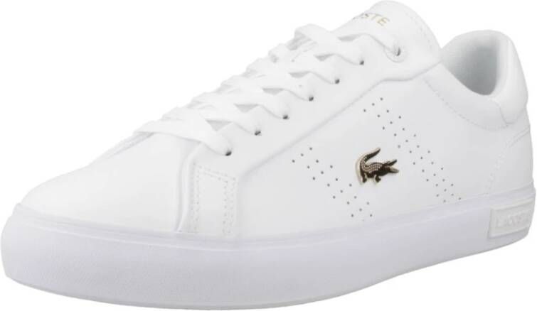 Lacoste Powercourt 2.0 Leren Damessneakers White Dames