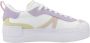 Lacoste Platform Leren Sneakers White Dames - Thumbnail 4