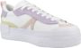 Lacoste Platform Leren Sneakers White Dames - Thumbnail 5
