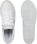 Lacoste Logo Sneakers Mat Leer Zijlabel In reliëf Brede Zool White Dames - Thumbnail 8