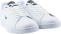 Lacoste Carnaby Sneakers Heren Wit Blauw White Heren - Thumbnail 3