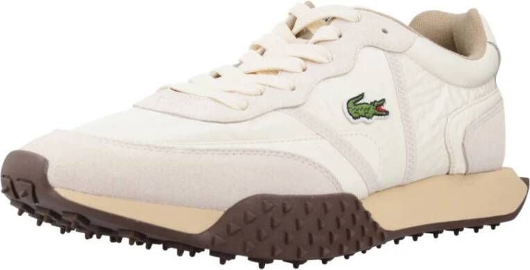 Lacoste Stijlvolle Heren Casual Sneakers Beige Heren