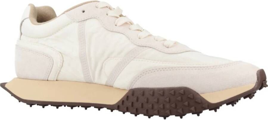 Lacoste Stijlvolle Heren Casual Sneakers Beige Heren