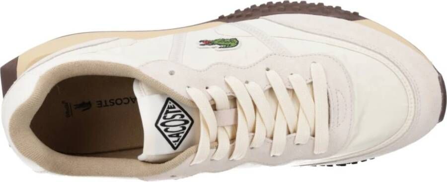 Lacoste Stijlvolle Heren Casual Sneakers Beige Heren