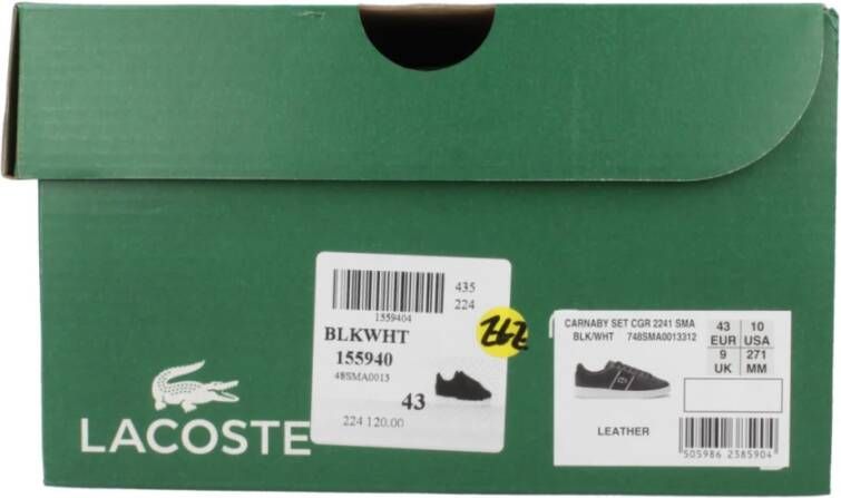 Lacoste Stijlvolle Sneakers voor Mannen Nu Kopen! Black Heren