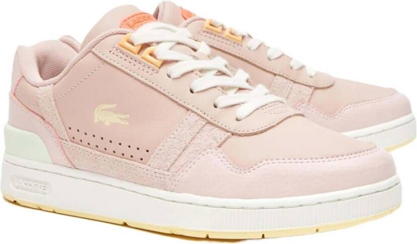 Lacoste T-Clip Sneakers Pink Dames