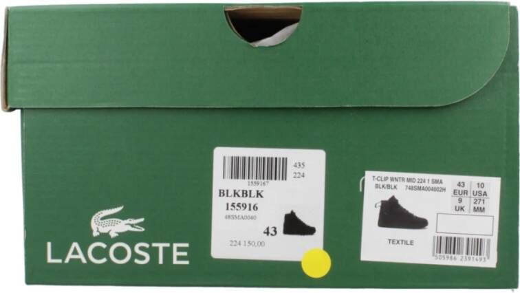 Lacoste Winter Mid Heren Sneakers Black Heren