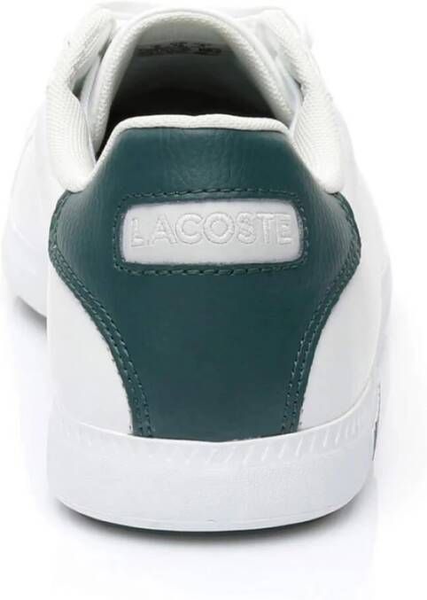 Lacoste Witte Leren Sneakers Graduate Lcr3 White Heren