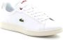 Lacoste Witte-Rode Carnaby Sneakers White Heren - Thumbnail 2
