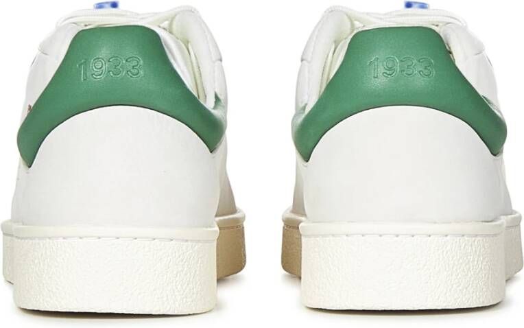 Lacoste Witte Sneakers met Donkergroene Inzet White Heren